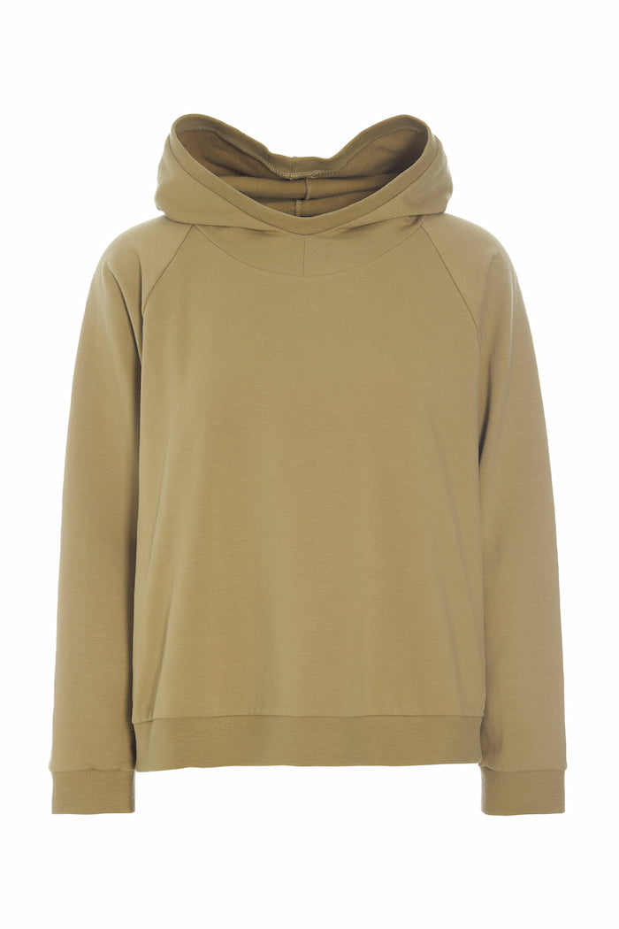 HENRIETTE STEFFENSEN COPENHAGEN HÆTTETRØJE - 71014 HOODIES OLIVE 655