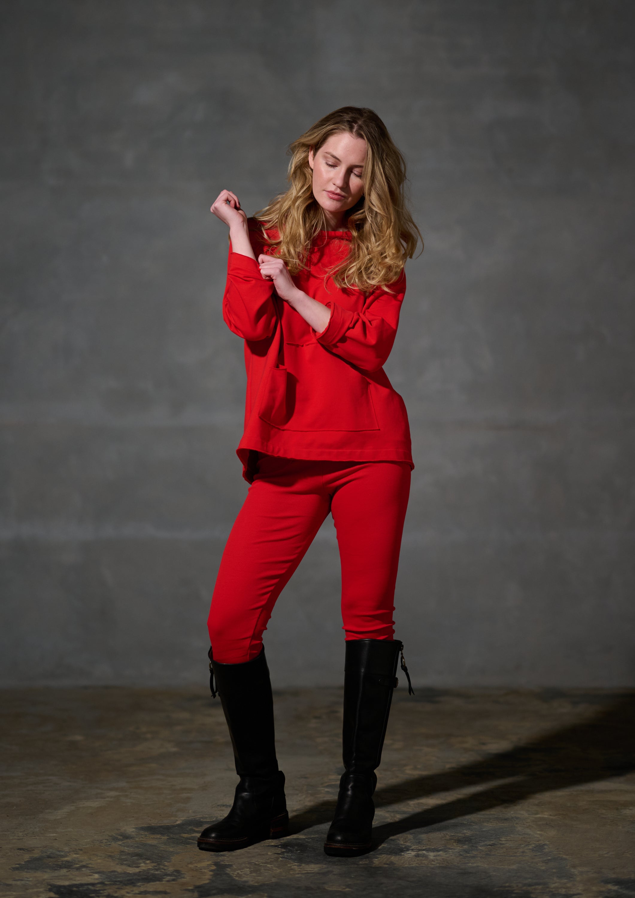 HENRIETTE STEFFENSEN COPENHAGEN HÆTTETRØJE - 71015 HOODIES TOMATO 845