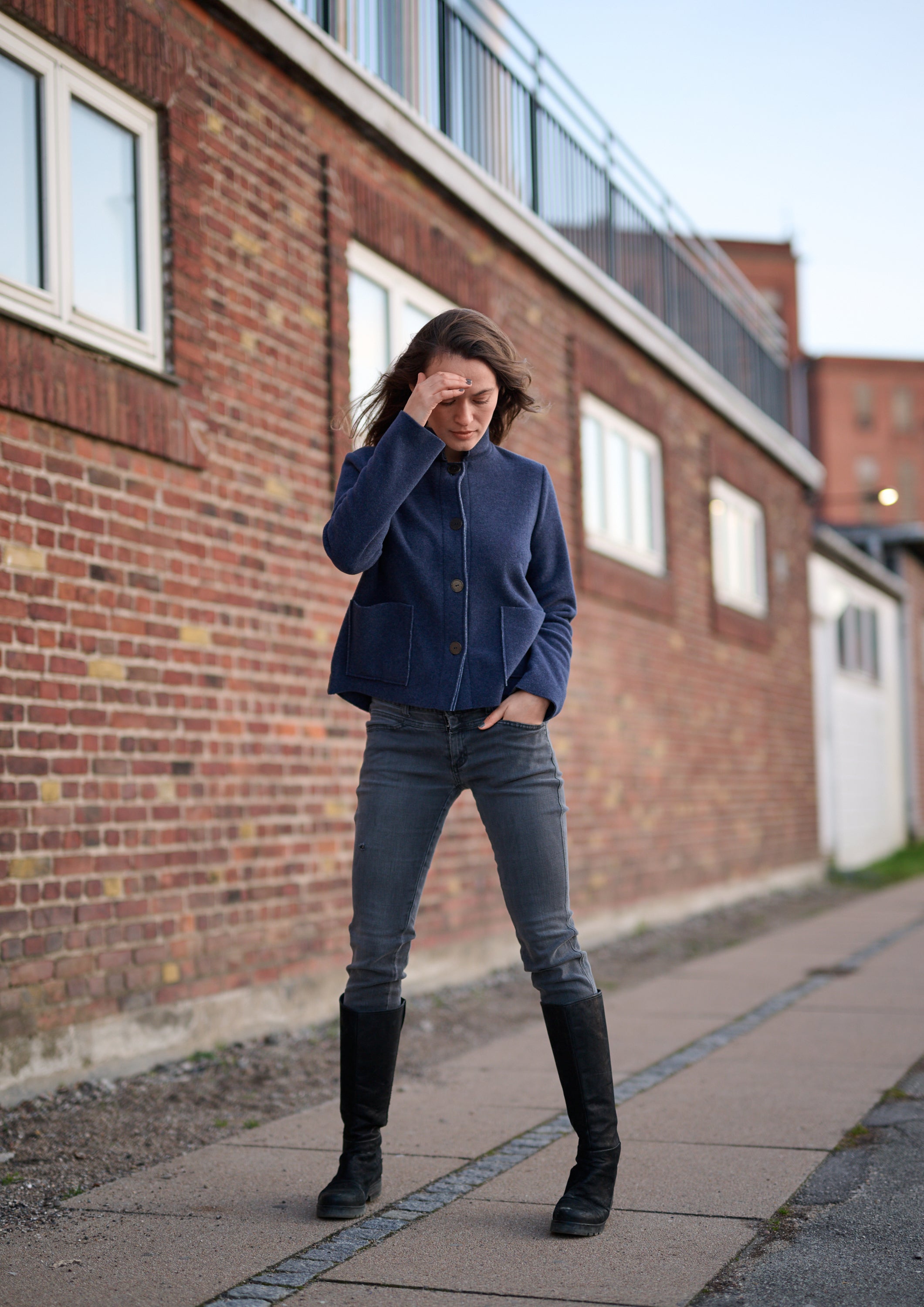 HENRIETTE STEFFENSEN COPENHAGEN JAKKE - 7164 CARDIGANS EVENING BLUE 690