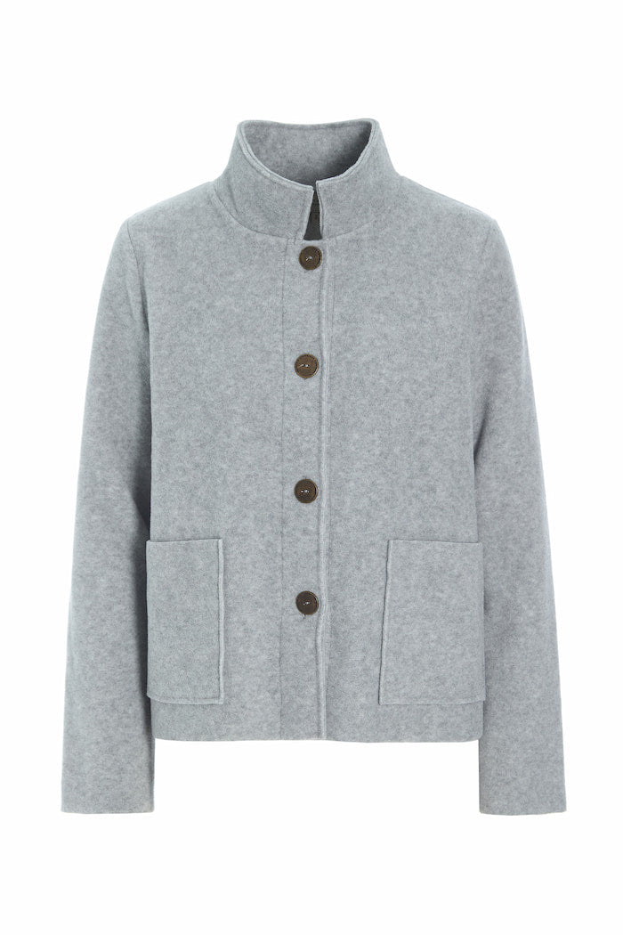 HENRIETTE STEFFENSEN COPENHAGEN JAKKE - 7164 CARDIGANS LIGTH GREY 876