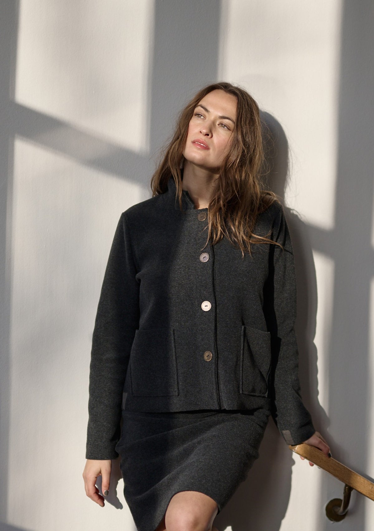 HENRIETTE STEFFENSEN COPENHAGEN JAKKE - 7164 CARDIGANS SOFT BLACK 914