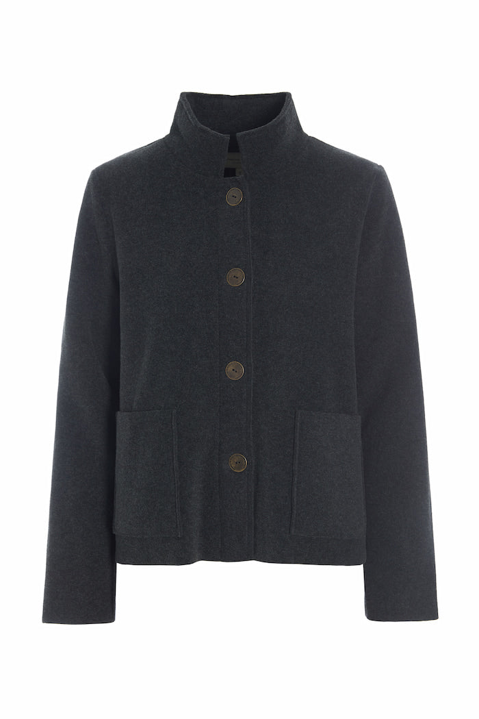 HENRIETTE STEFFENSEN COPENHAGEN JAKKE - 7164 CARDIGANS SOFT BLACK 914