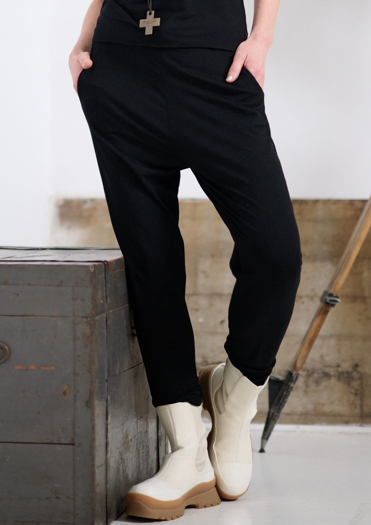 HENRIETTE STEFFENSEN COPENHAGEN JOGGING BUKSER - 99012 BUKSER BLACK 900