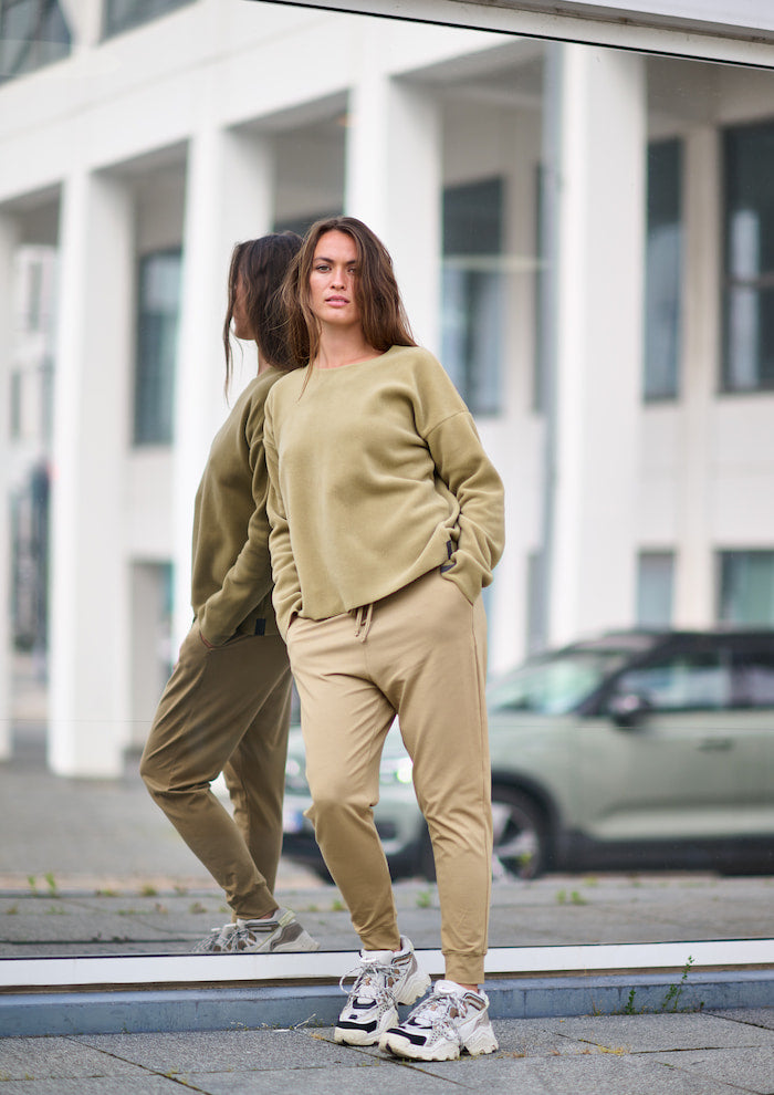 HENRIETTE STEFFENSEN COPENHAGEN JOGGING BUKSER - 99012 BUKSER OLIVE 655