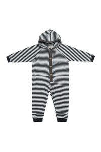 JUMPSUIT TODDLER - 402 - STRIPES B&W