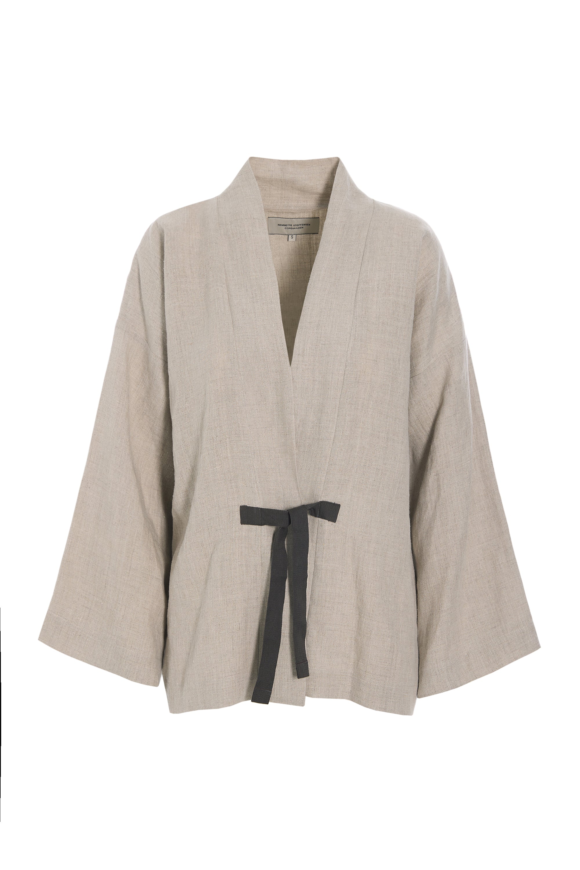 HENRIETTE STEFFENSEN COPENHAGEN KIMONO JAKKE - 87000 CARDIGANS NATURE 446