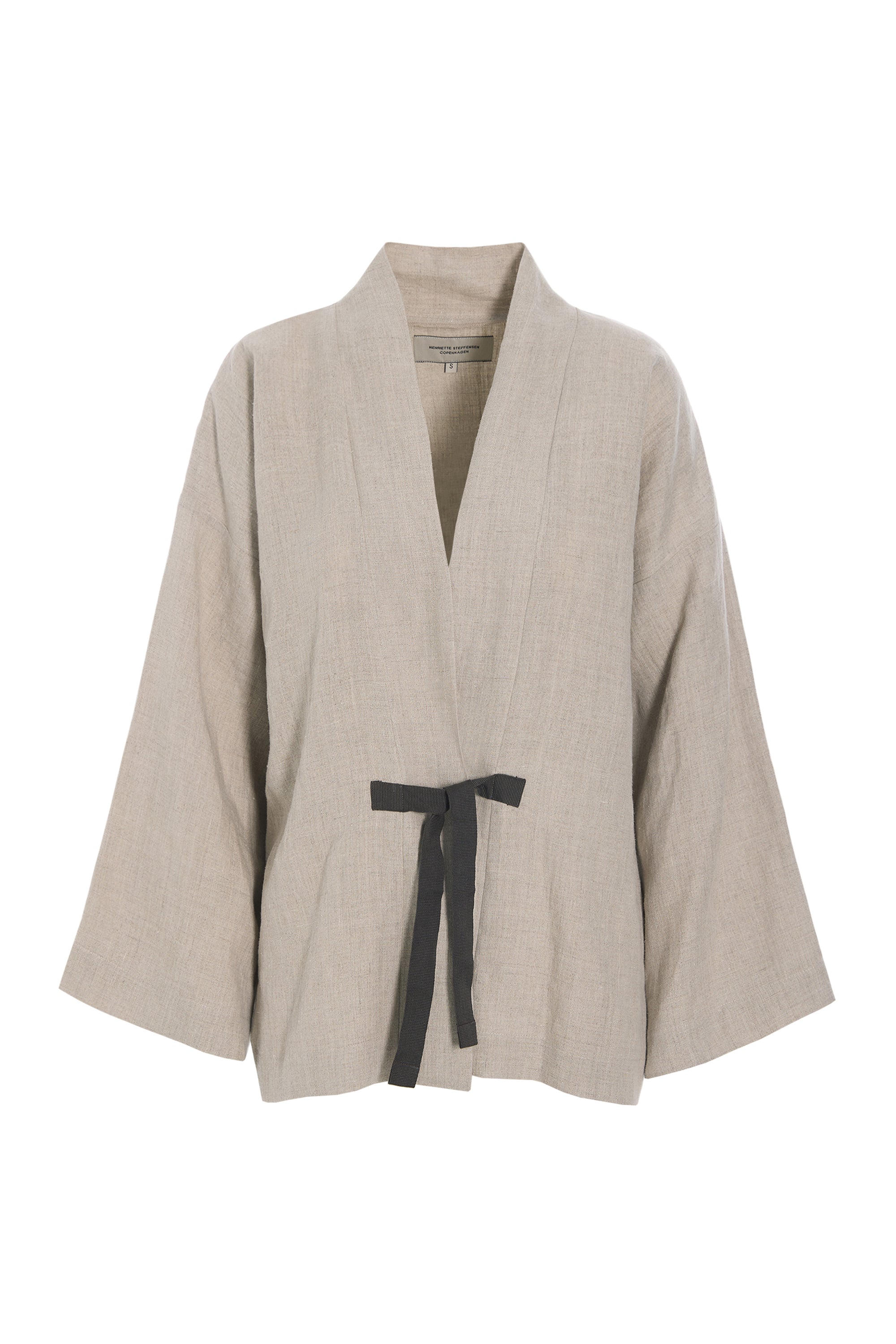 HENRIETTE STEFFENSEN COPENHAGEN KIMONO JAKKE - 87000 CARDIGANS NATURE 446