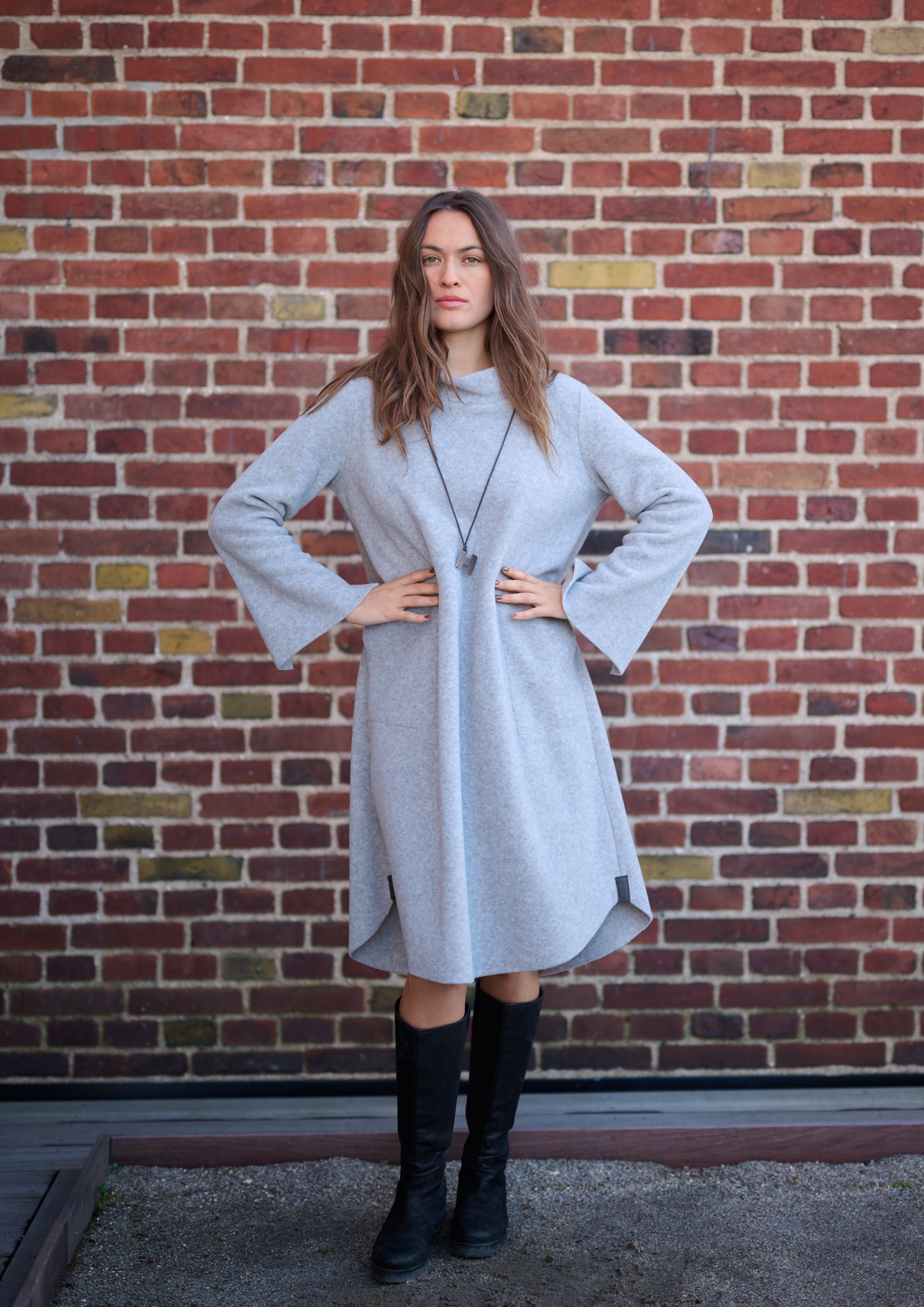 HENRIETTE STEFFENSEN COPENHAGEN KJOLE - 3255 KJOLER LIGHT GREY 876