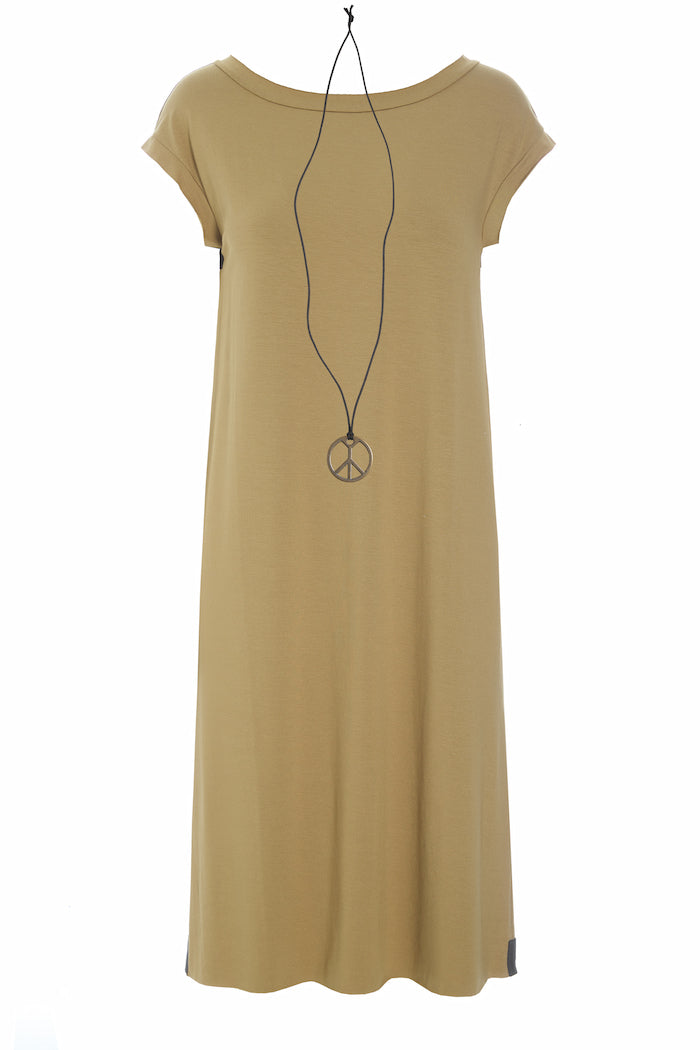 HENRIETTE STEFFENSEN COPENHAGEN KJOLE MED SMYKKE - 98057 KJOLER OLIVE 655
