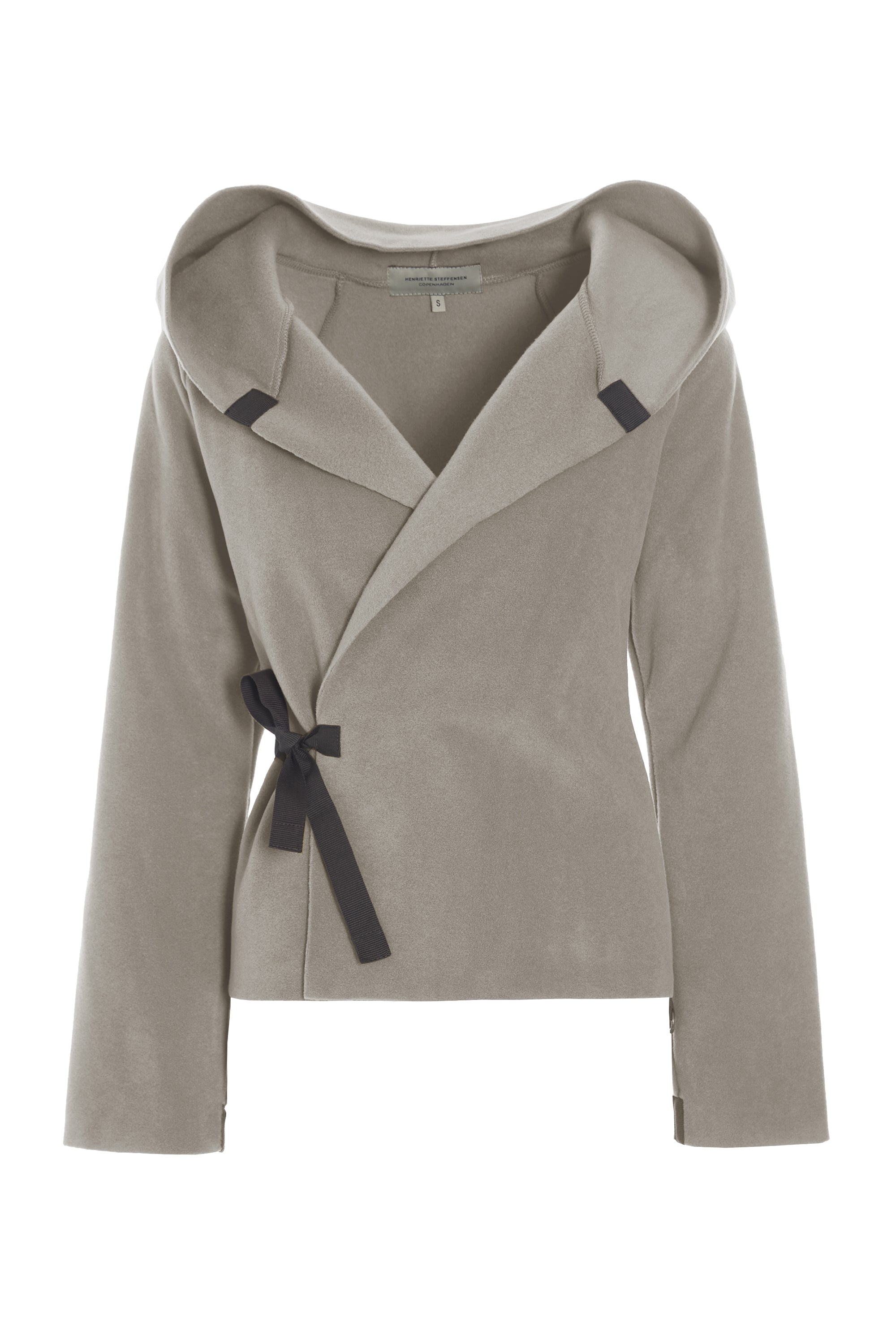 HENRIETTE STEFFENSEN COPENHAGEN KLASSISK FLEECE SLÅ OM CARDIGAN - 1009 CARDIGANS ELEPHANT 654