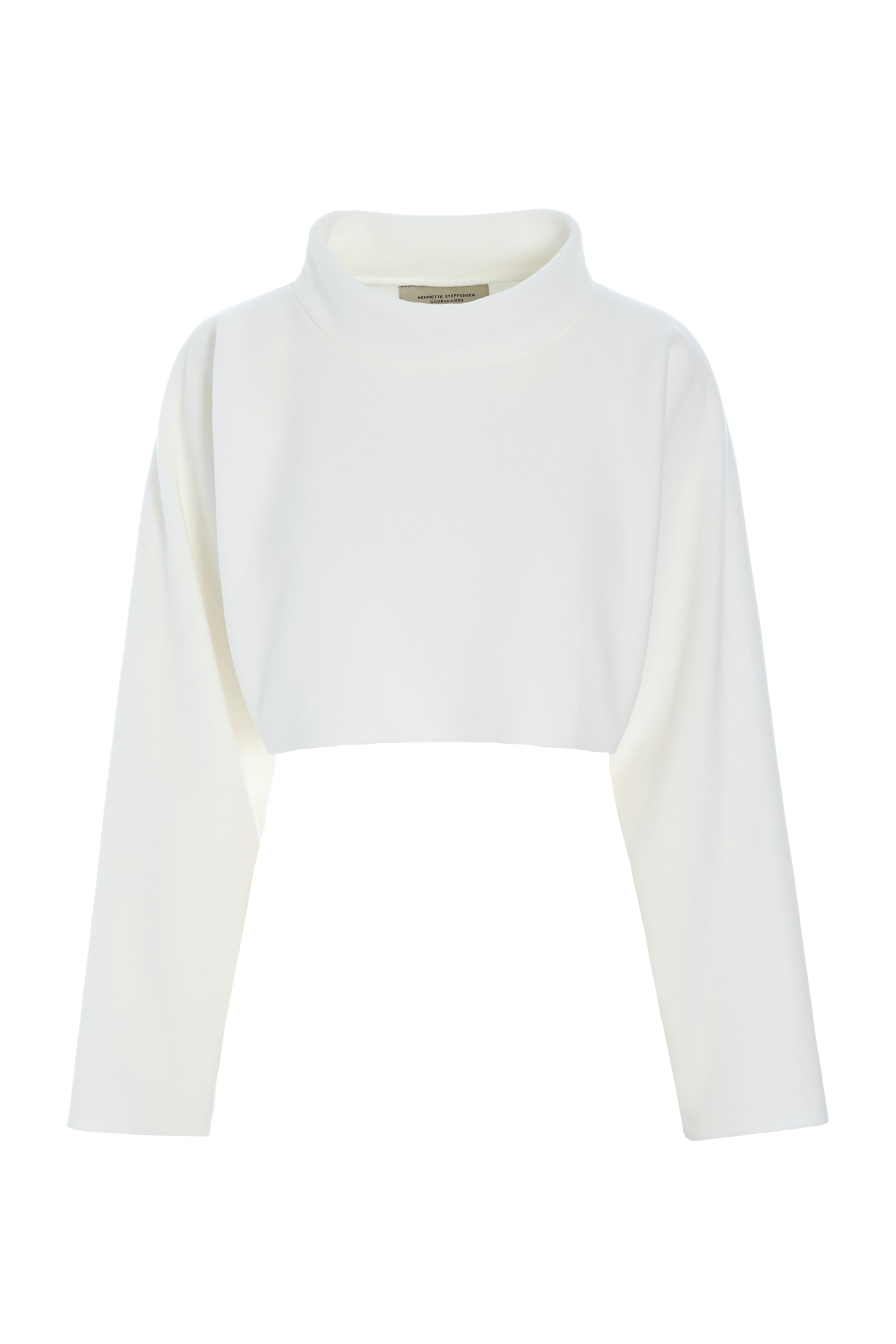 HENRIETTE STEFFENSEN COPENHAGEN KORT PULLOVER - 1372 BLUSER OFF WHITE 802
