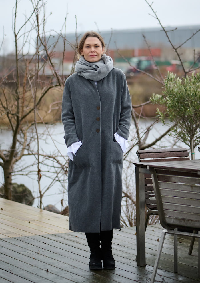 HENRIETTE STEFFENSEN COPENHAGEN LANG CARDIGAN - 7162 CARDIGANS GREY 905