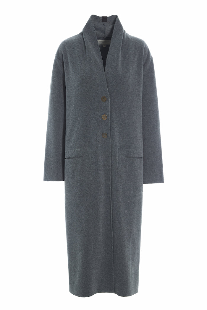 HENRIETTE STEFFENSEN COPENHAGEN LANG CARDIGAN - 7162 CARDIGANS GREY 905