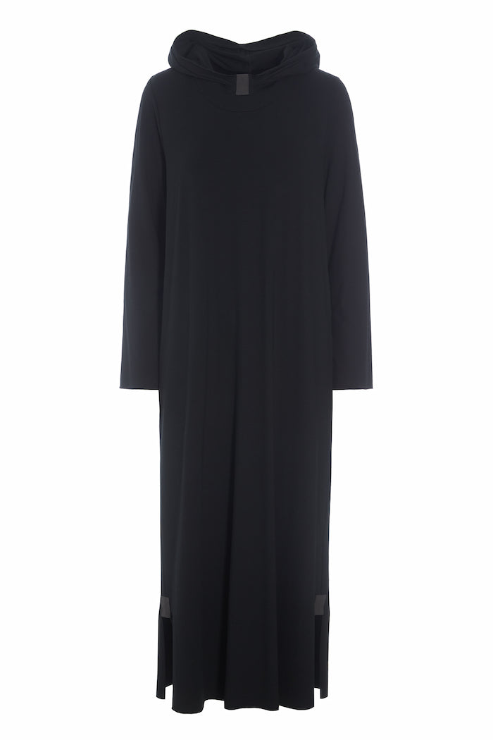 HENRIETTE STEFFENSEN COPENHAGEN LANG HOODIE-KJOLE - 98059 KJOLER BLACK 900