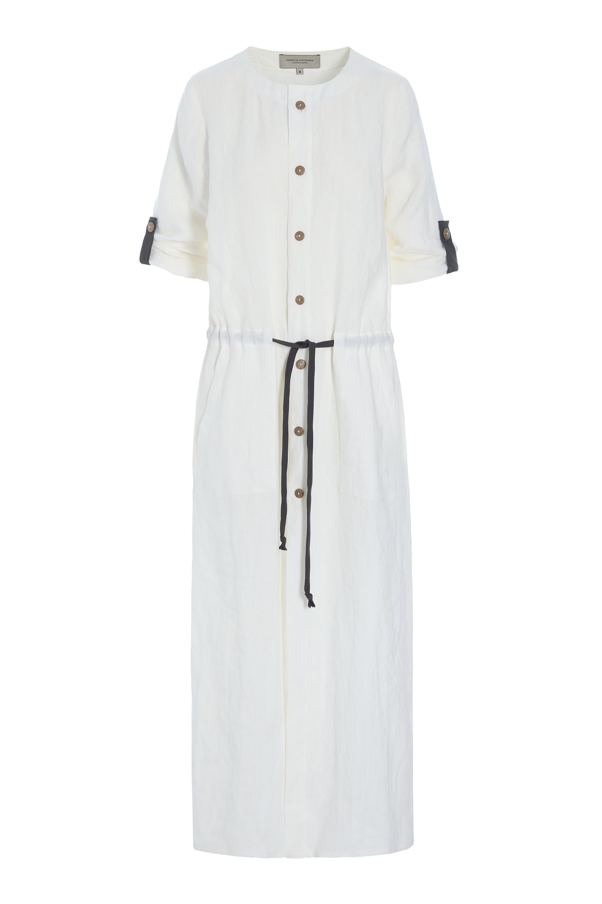 HENRIETTE STEFFENSEN COPENHAGEN LANG JAKKE - 87001 JACKETS IVORY 888