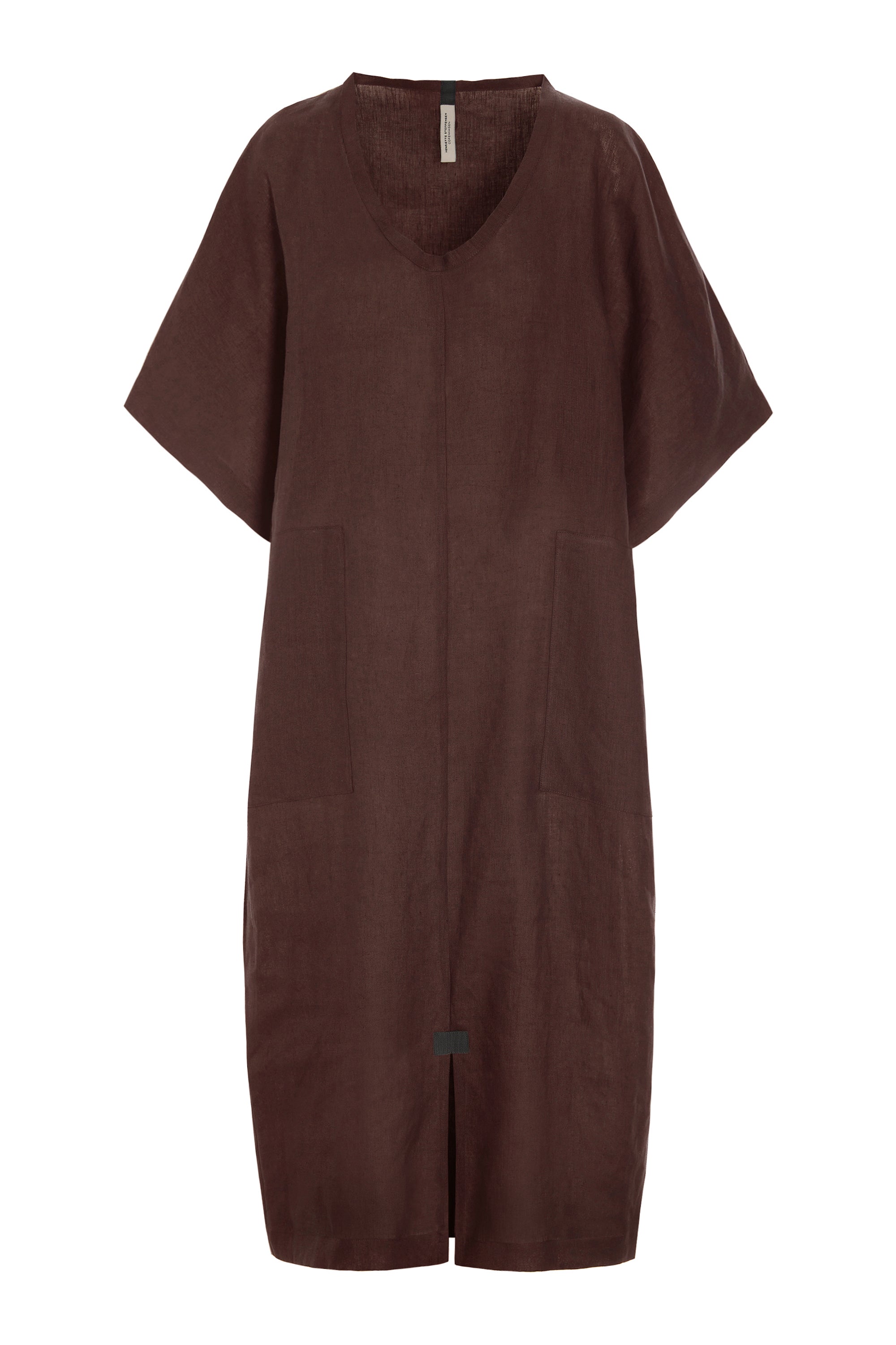 HENRIETTE STEFFENSEN COPENHAGEN LANG KJOLE - 83001 KJOLER CHOCOLATE 844
