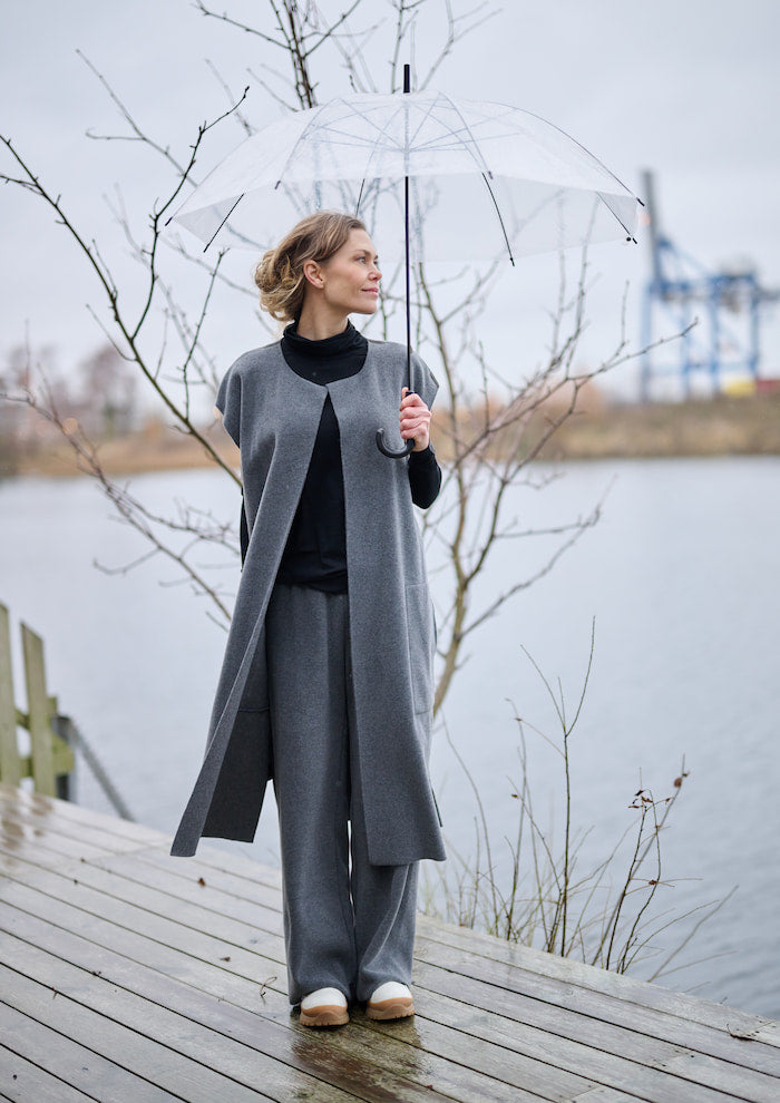 HENRIETTE STEFFENSEN COPENHAGEN LANG VEST - 7169 VESTS GREY 905