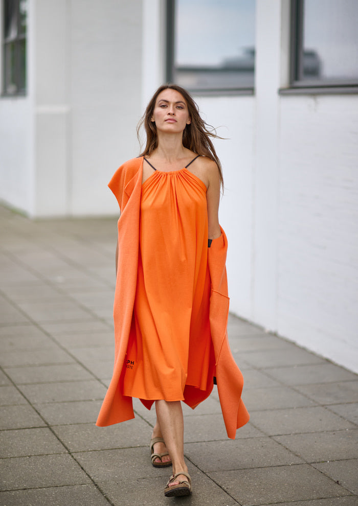 HENRIETTE STEFFENSEN COPENHAGEN LANG VEST - 7169 VESTS ORANGE 773