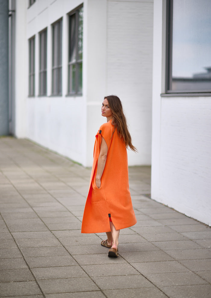 HENRIETTE STEFFENSEN COPENHAGEN LANG VEST - 7169 VESTS ORANGE 773