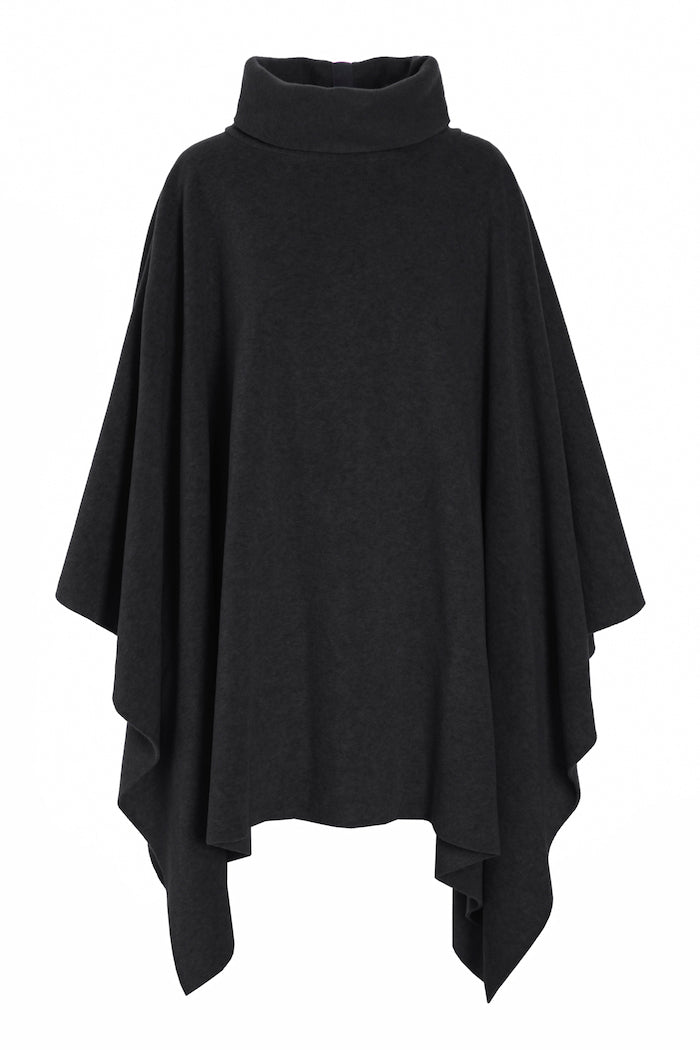 HENRIETTE STEFFENSEN COPENHAGEN LOUNGE PONCHO DAME - 4081 PONCHOS SOFT BLACK 914