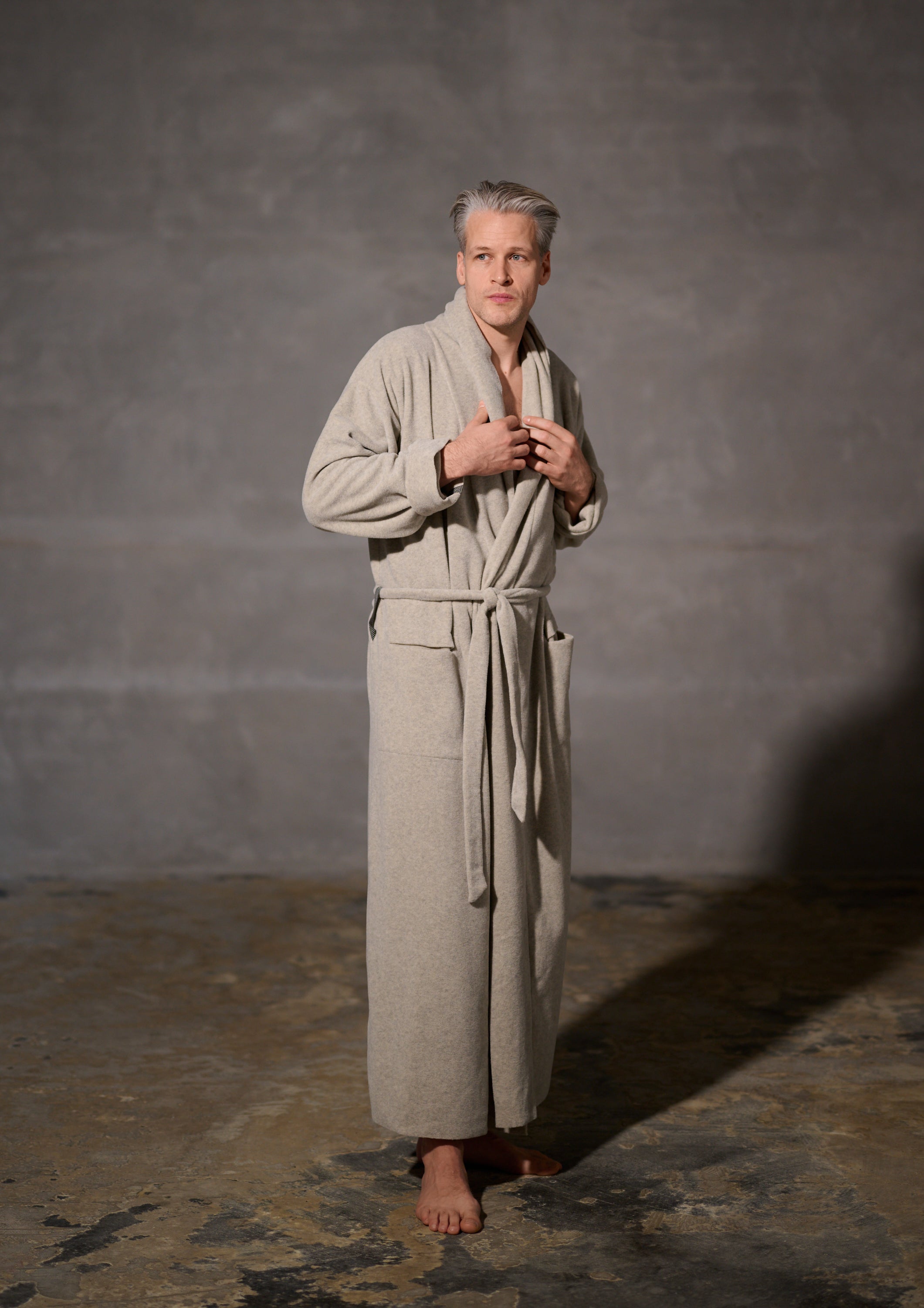 CARL BY STEFFENSEN COPENHAGEN MORGENKÅBE MÆND MAXI - 1009C BATHROBES SAND 805