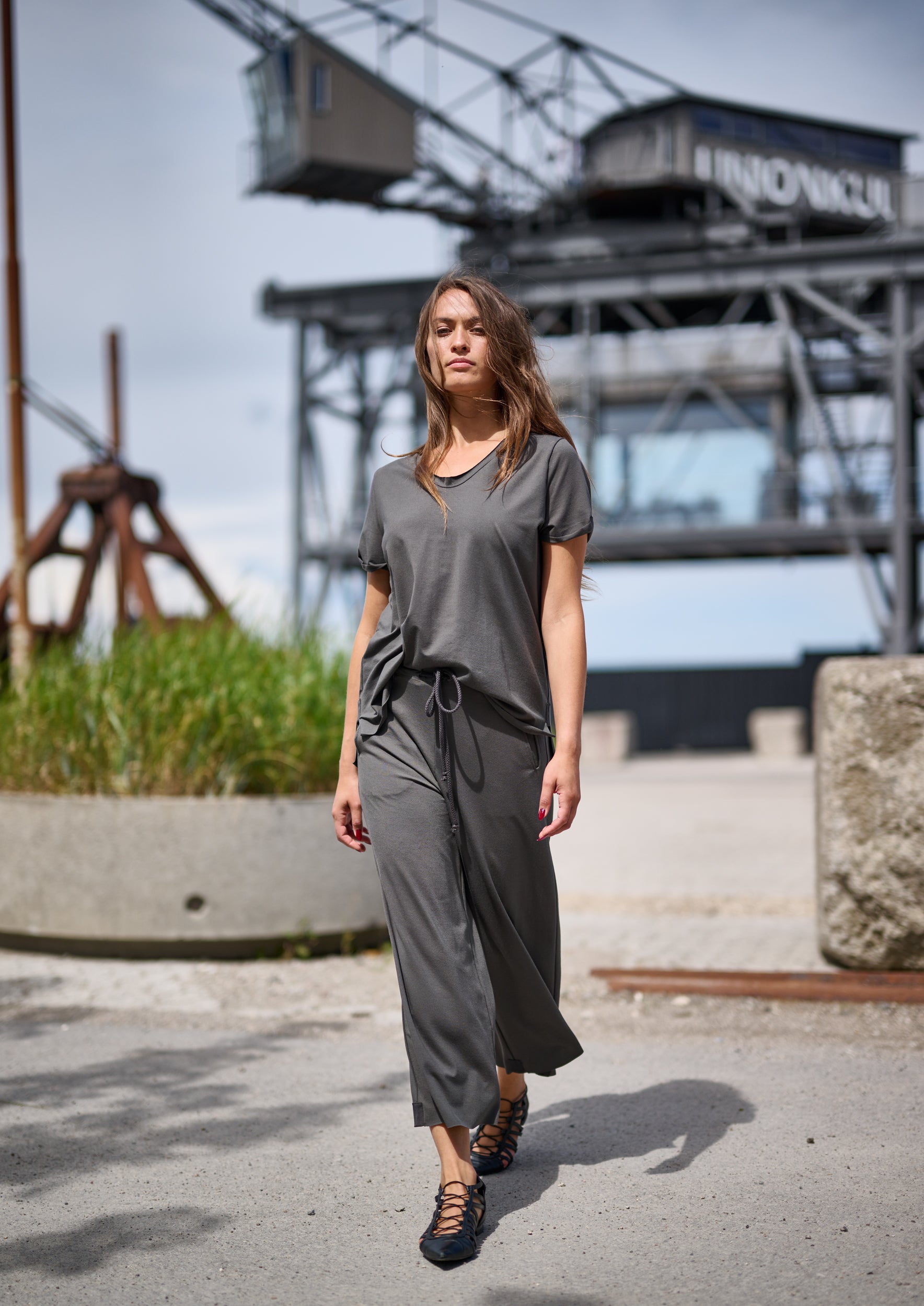 HENRIETTE STEFFENSEN COPENHAGEN NO WASTE FLARE BUSKER - 99022NW BUKSER FORREST 600