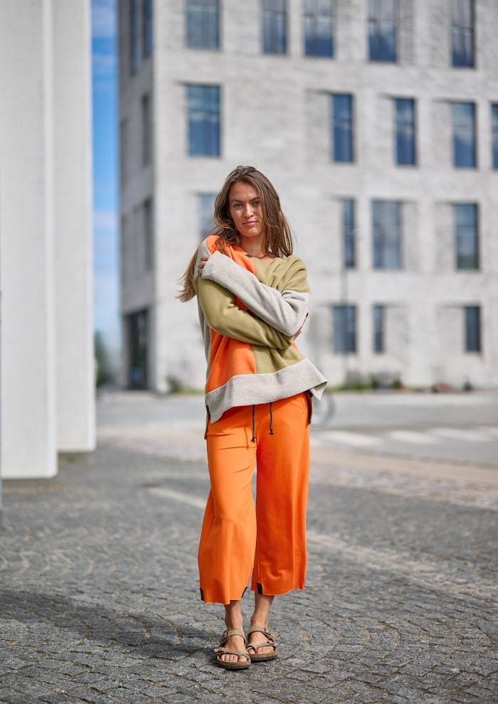 HENRIETTE STEFFENSEN COPENHAGEN NO WASTE FLARE BUSKER - 99022NW BUKSER ORANGE 773