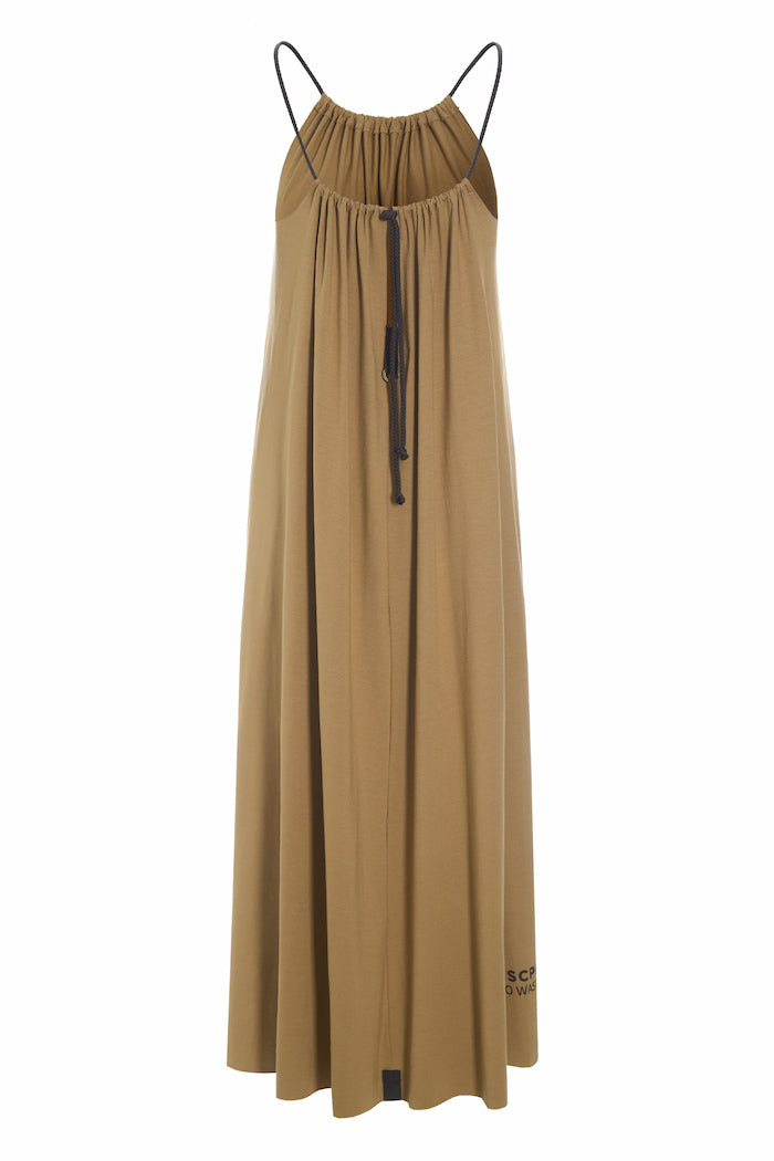 HENRIETTE STEFFENSEN COPENHAGEN NO WASTE STROP KJOLE LANG - 98062NW KJOLER CAMEL 815