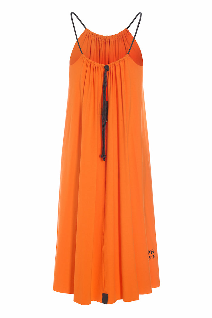 HENRIETTE STEFFENSEN COPENHAGEN NO WASTE STROP KJOLE - 98061NW KJOLER ORANGE 773