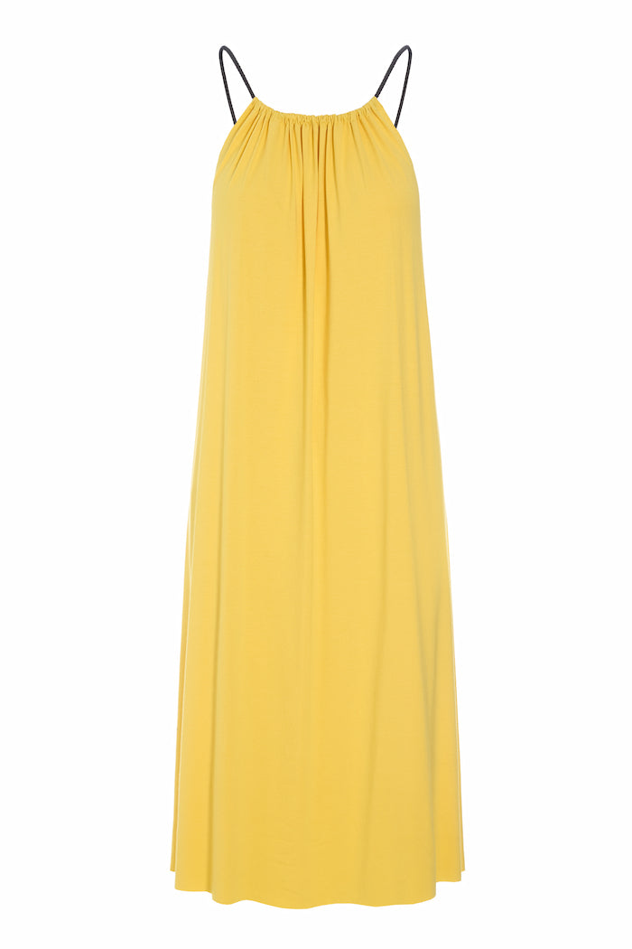 HENRIETTE STEFFENSEN COPENHAGEN NO WASTE STROP KJOLE - 98061NW KJOLER YELLOW 704
