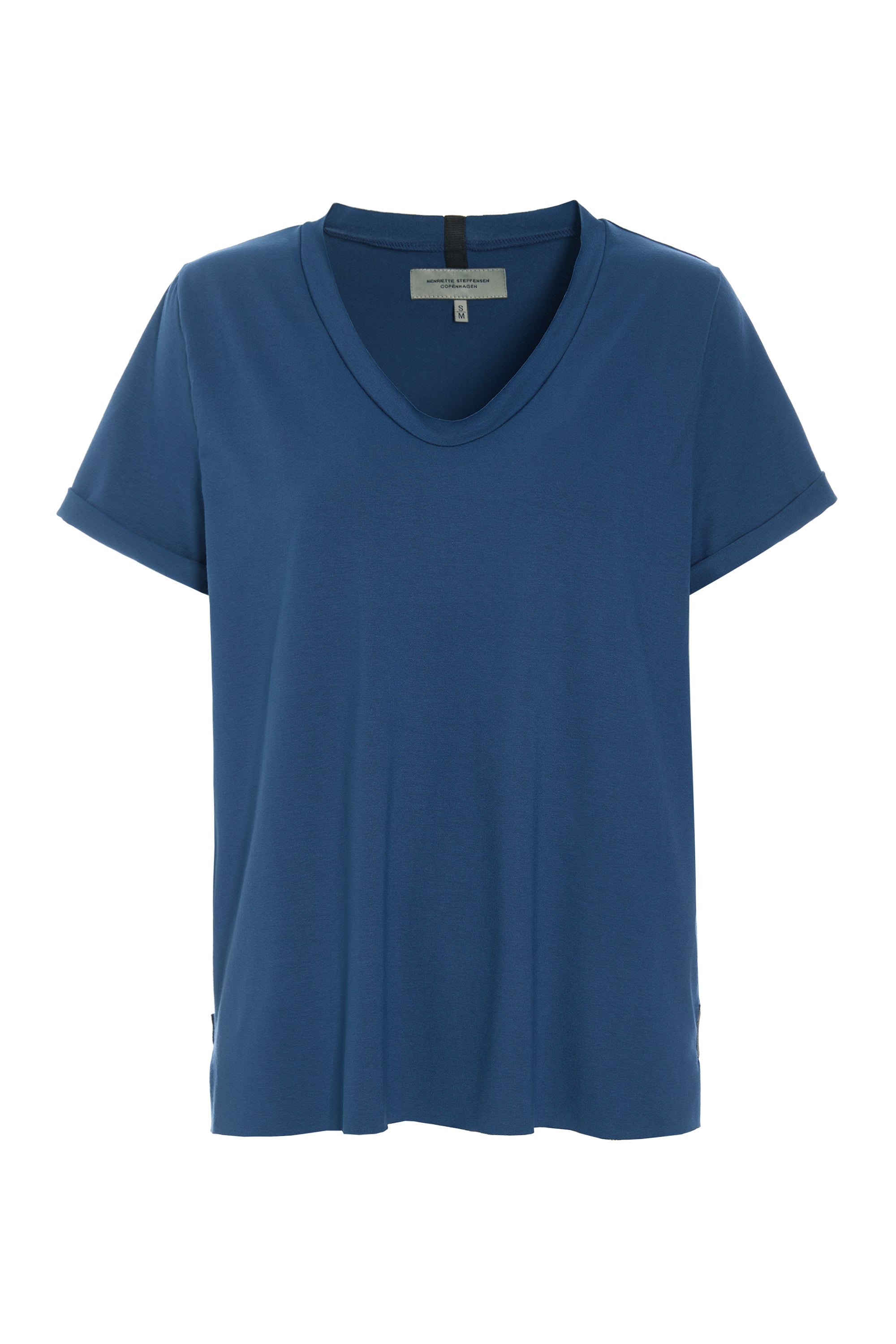 HENRIETTE STEFFENSEN COPENHAGEN NO WASTE TEE - 96095NW T-SHIRTS BLUE 500