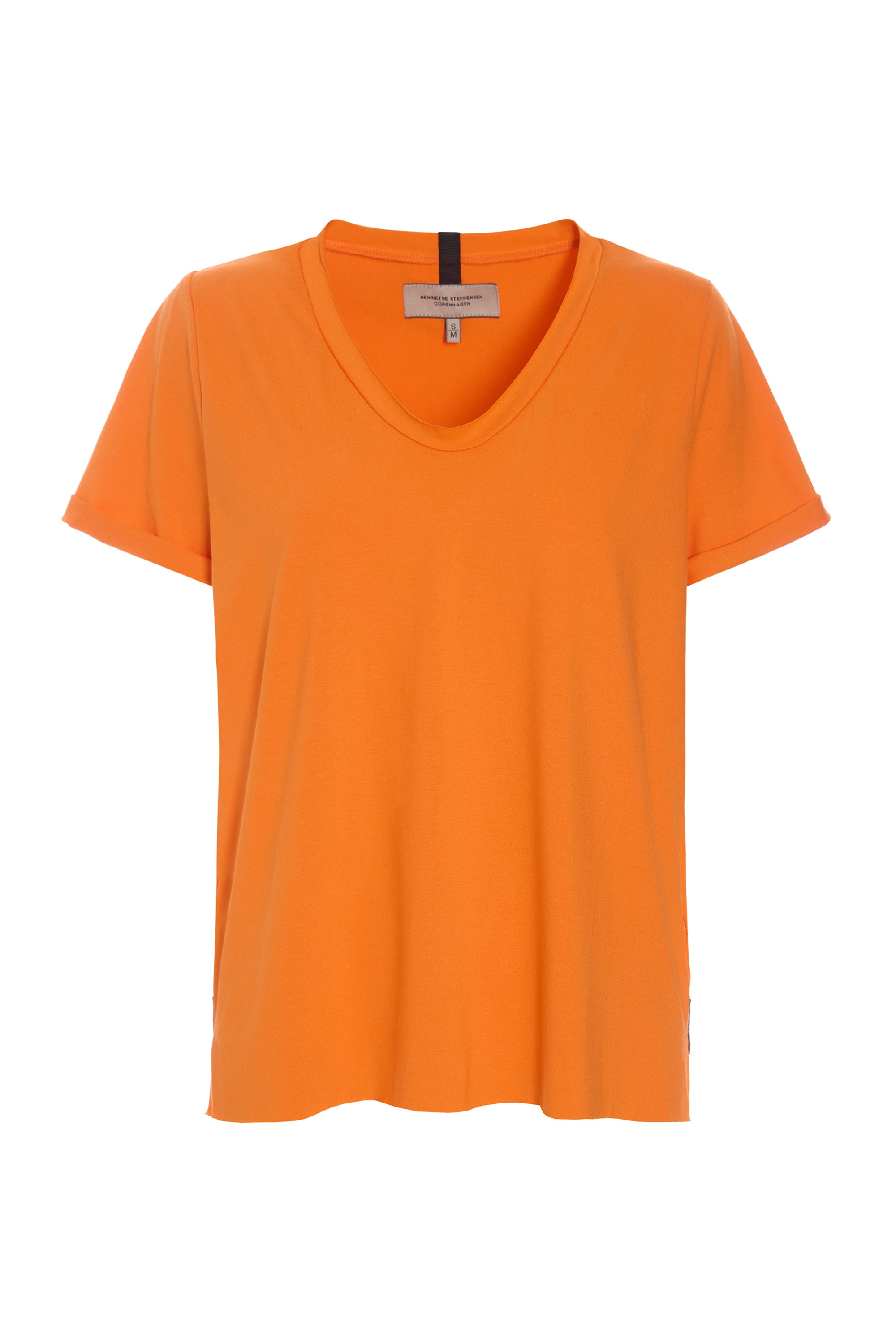 HENRIETTE STEFFENSEN COPENHAGEN NO WASTE TEE - 96095NW T-SHIRTS ORANGE 773