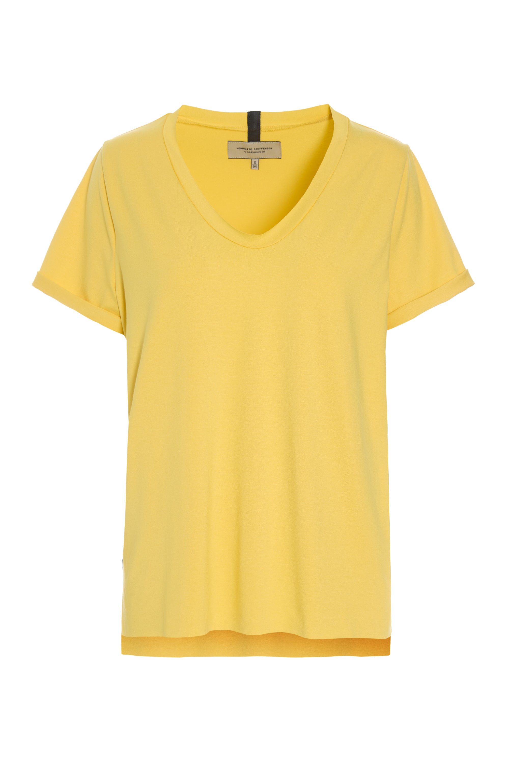 HENRIETTE STEFFENSEN COPENHAGEN NO WASTE TEE - 96095NW T-SHIRTS YELLOW 704