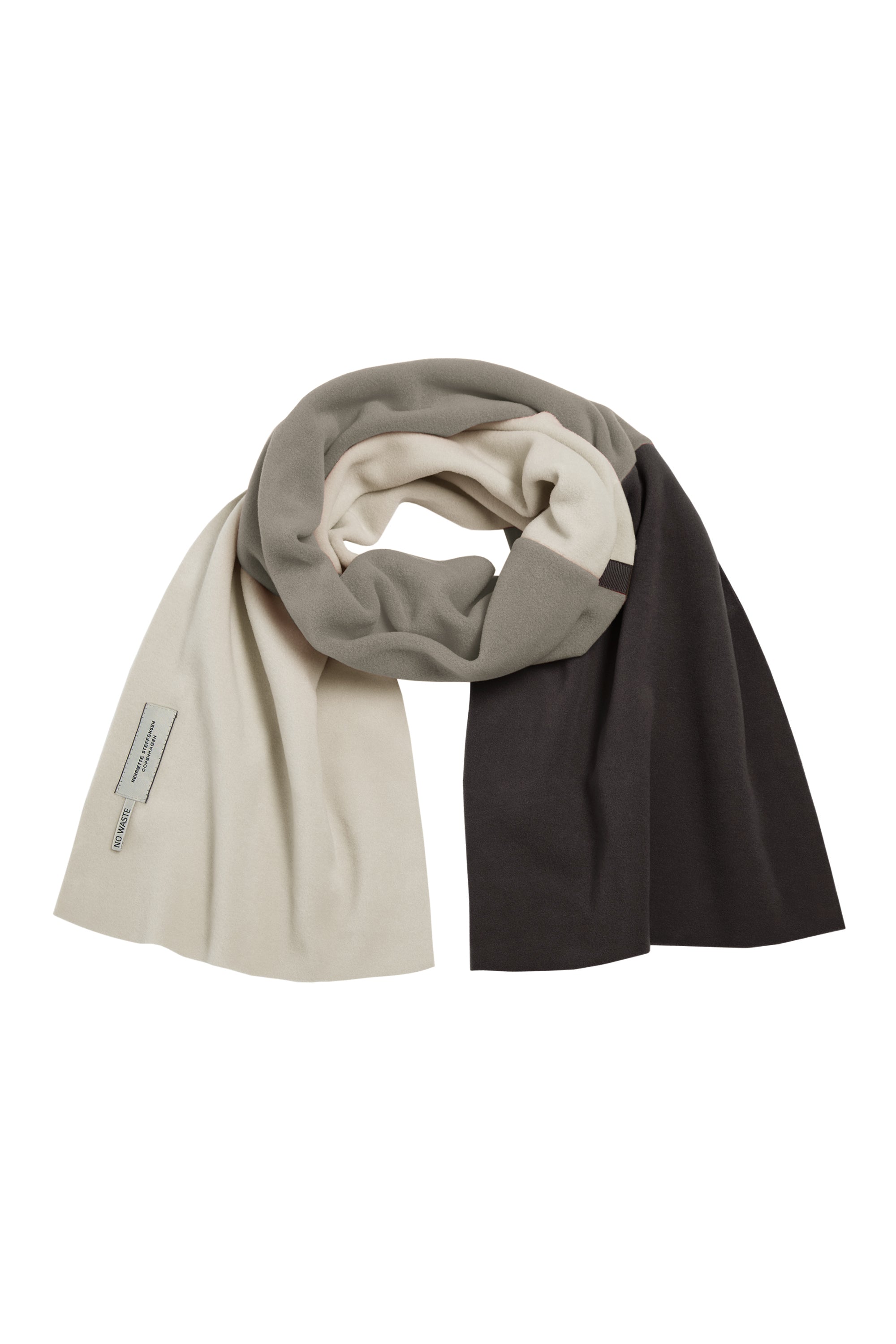 HENRIETTE STEFFENSEN COPENHAGEN NO WASTE TØRKLÆDE - 4063NW SCARFS CHOCOLATE/ELEPH/KIT 324