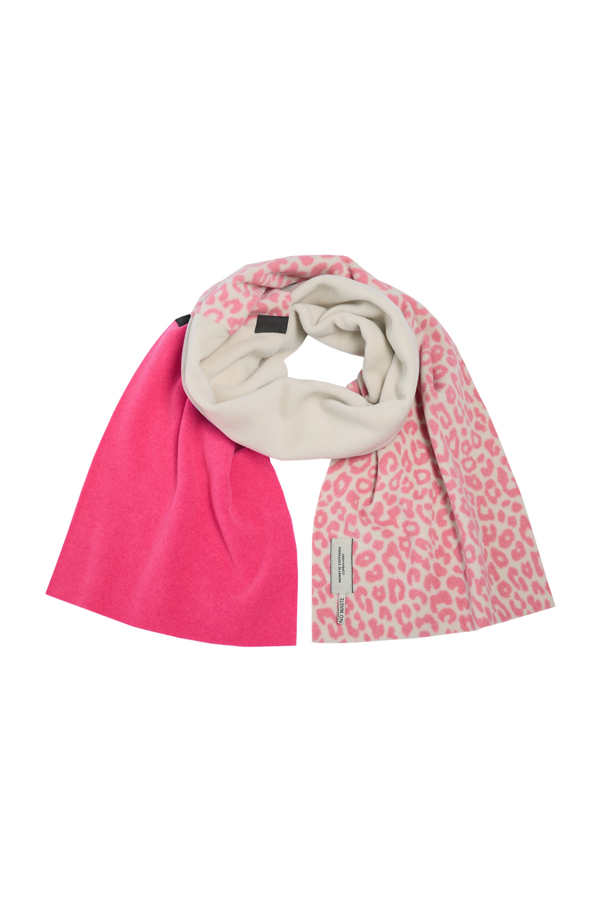 HENRIETTE STEFFENSEN COPENHAGEN NO WASTE TØRKLÆDE - 4063NW SCARFS SUNSET/KIT/PINK LEO 898