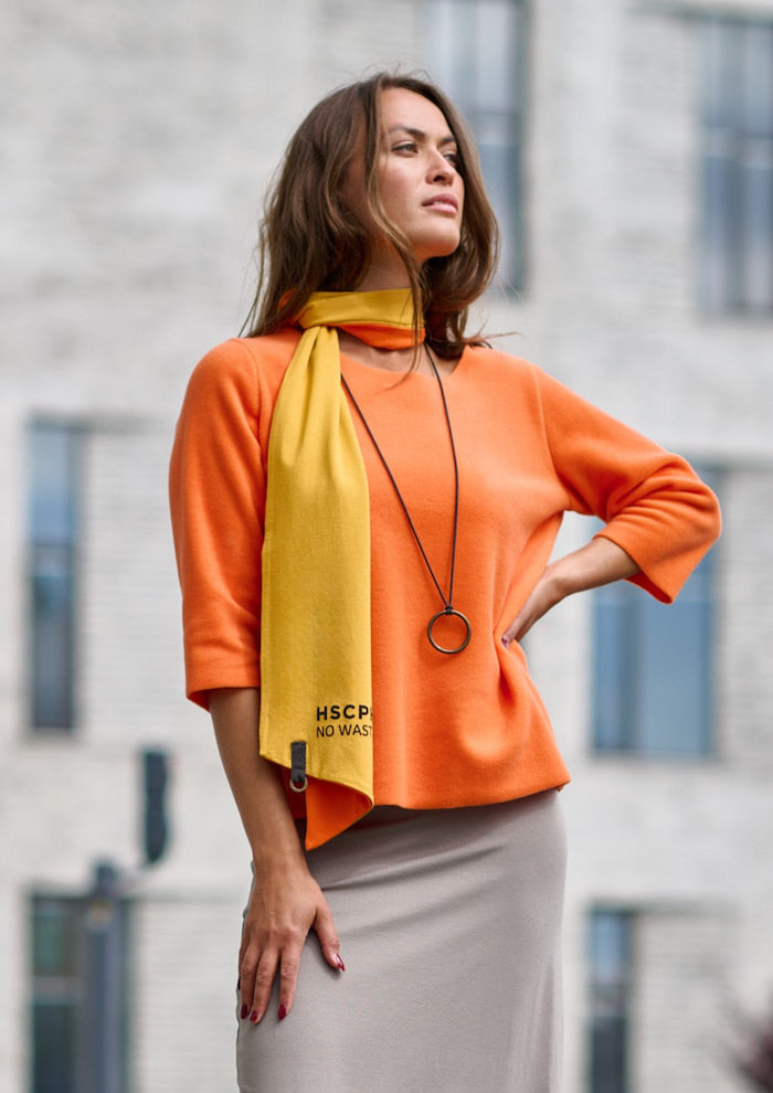 HENRIETTE STEFFENSEN COPENHAGEN NO WASTE TØRKLÆDE - 94080NW SCARFS ORANGE/SAFRAN 457