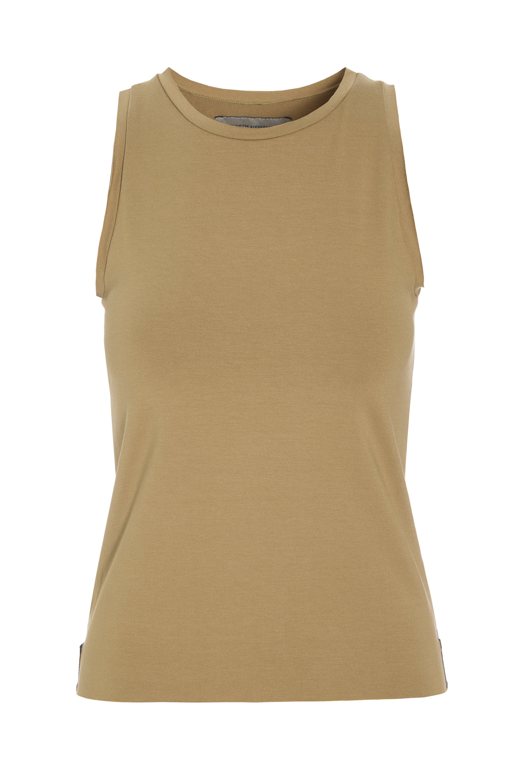 HENRIETTE STEFFENSEN COPENHAGEN PEACE TANK TOP - 96087 T-SHIRTS OLIVE 655