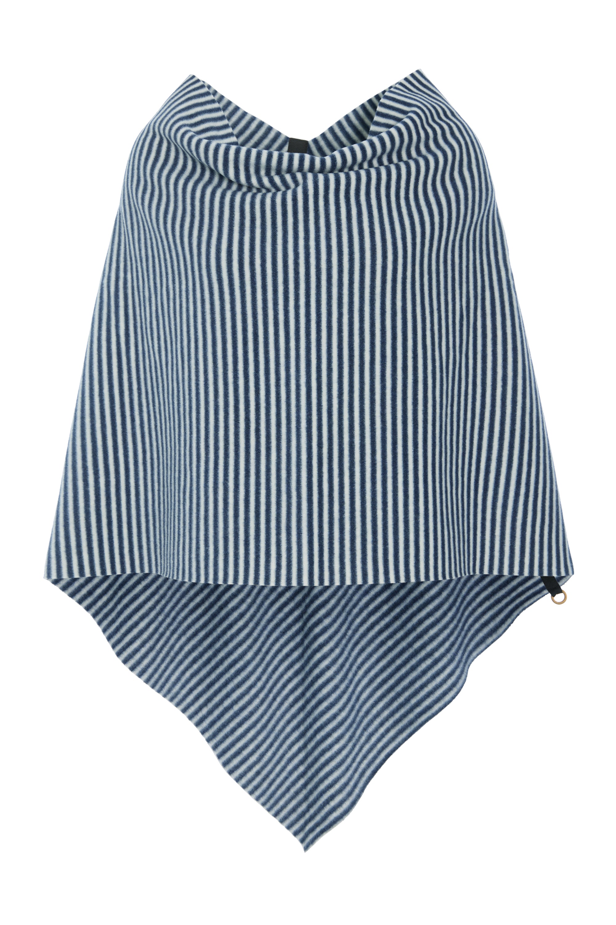 HENRIETTE STEFFENSEN COPENHAGEN PONCHO - 4026 PONCHOS STRIPES DENIM & KIT 667