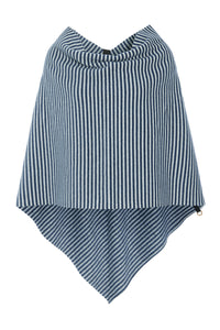 PONCHO - 4026 - STRIPES DENIM & KIT