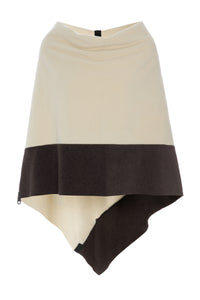 PONCHO 2 FARVET - 4068 - KIT/CHOKOLATE