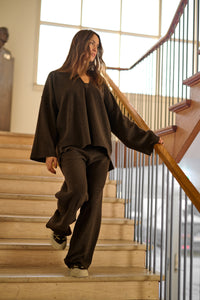 PULLOVER - 1370 - CHOKOLATE