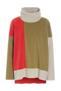 PULLOVER PATCH - 1380 - OLIVE/TOMATO/KIT