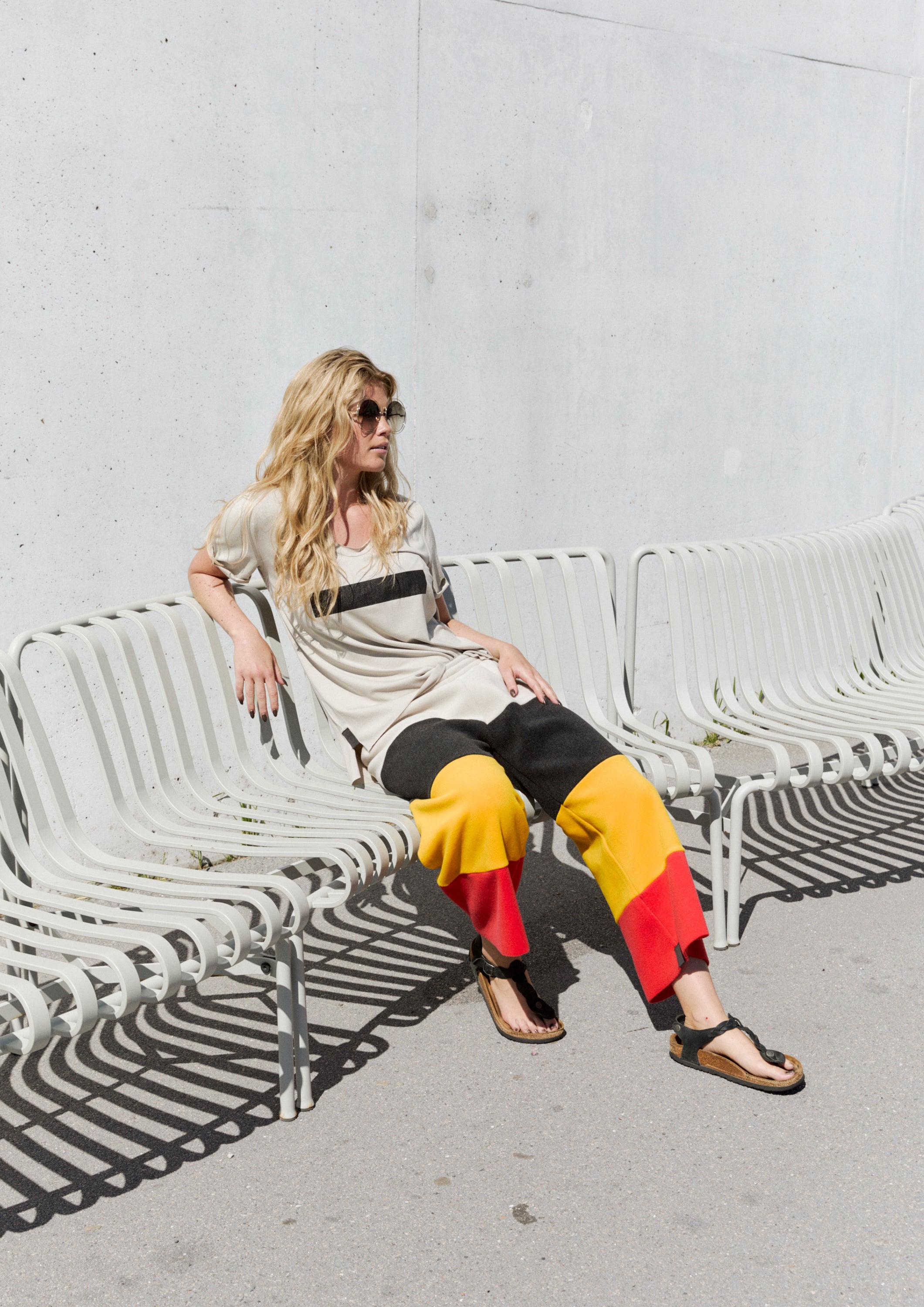 HENRIETTE STEFFENSEN COPENHAGEN RAINBOW FLARE BUKSER 3/4 BUKSER RAINBOW 899