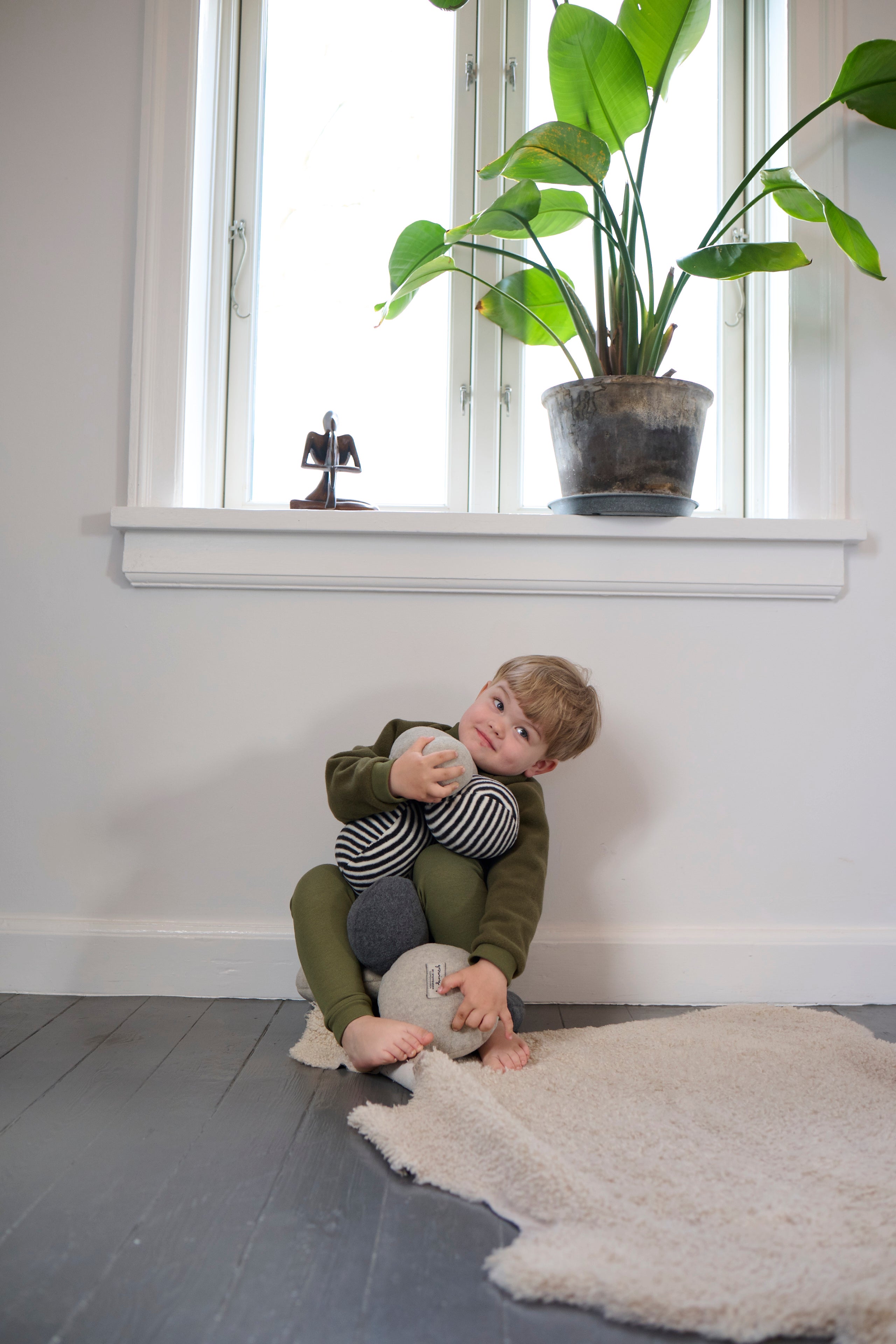 GROWING UP TUMLE TRIO I TOTE BAG - 509 GU PUDER STRIB / GREY / SAND 463