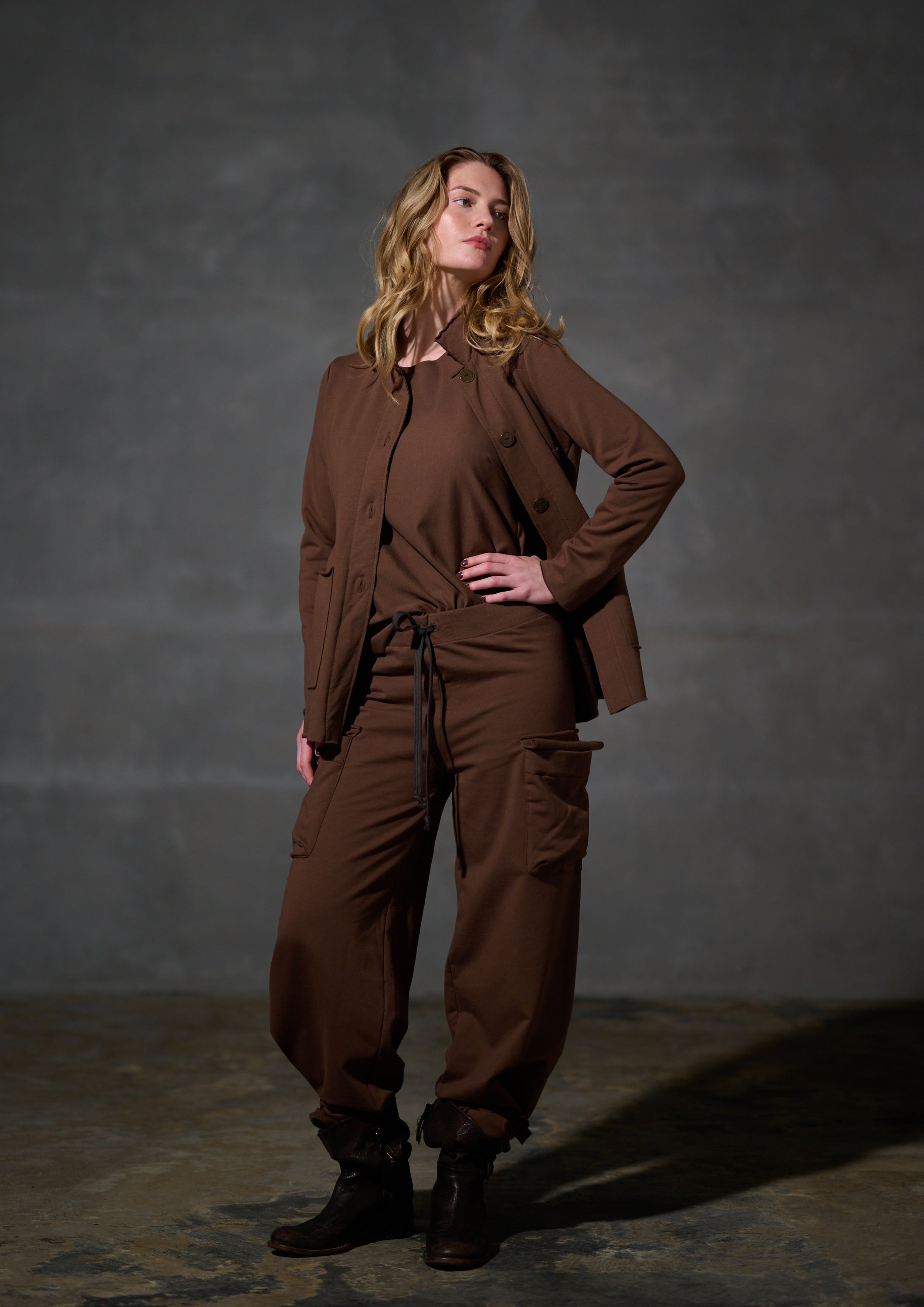 HENRIETTE STEFFENSEN COPENHAGEN SAFARI JAKKE - 77004 CARDIGANS CHOKOLATE 844