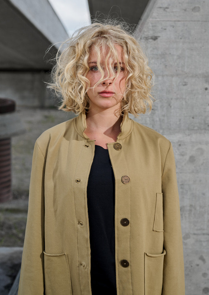 HENRIETTE STEFFENSEN COPENHAGEN SAFARI JAKKE - 77004 CARDIGANS OLIVE 655