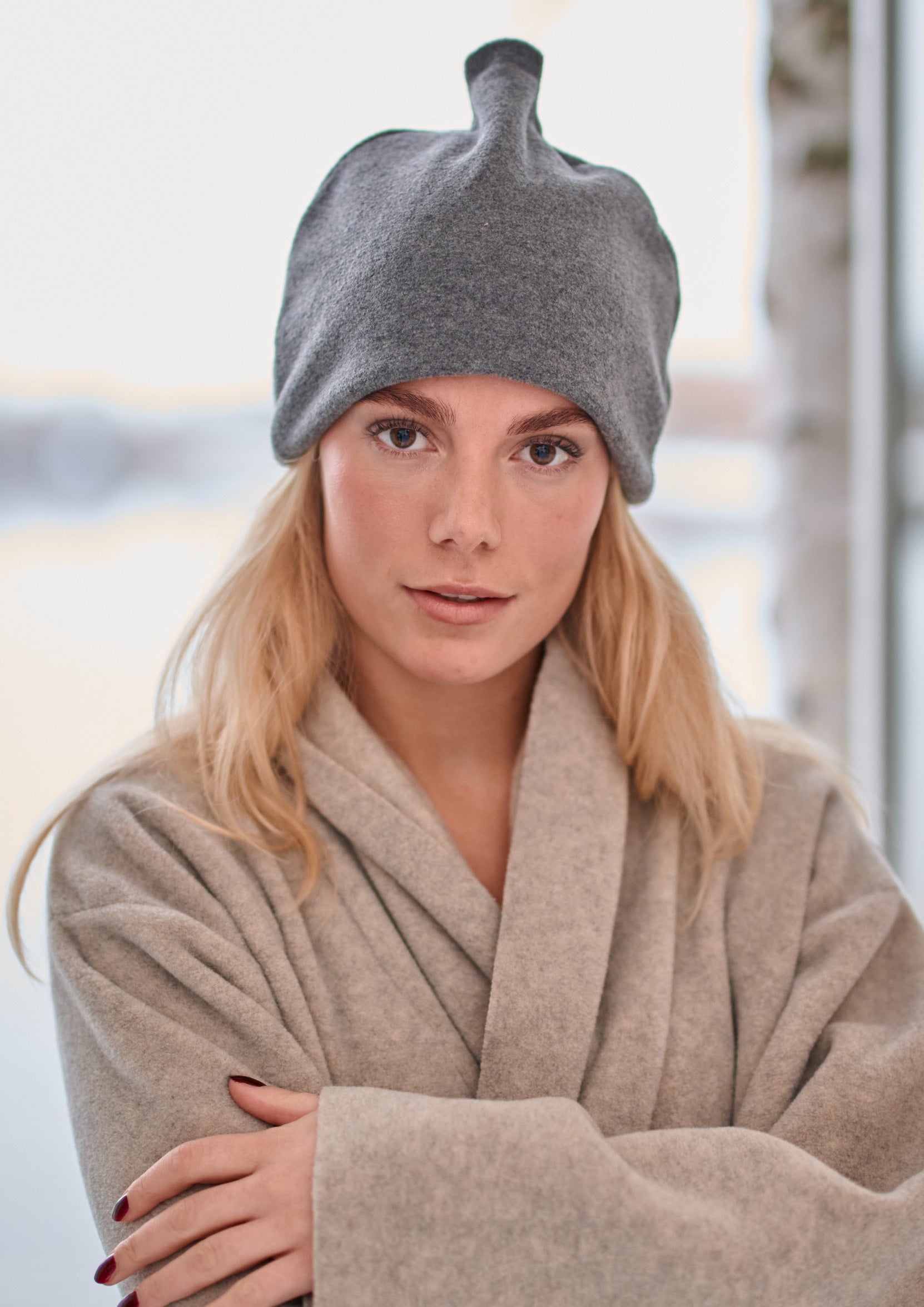 HENRIETTE STEFFENSEN COPENHAGEN SAUNA HUE DOUBLE - 4104 L & S ACCESSORIES GREY 905