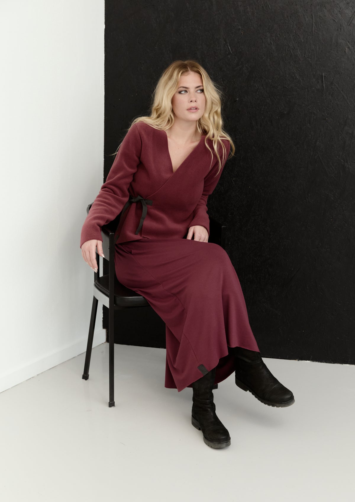 HENRIETTE STEFFENSEN COPENHAGEN SLÅ- OM- BLUSE - 1418 BLUSER BORDEAUX 474