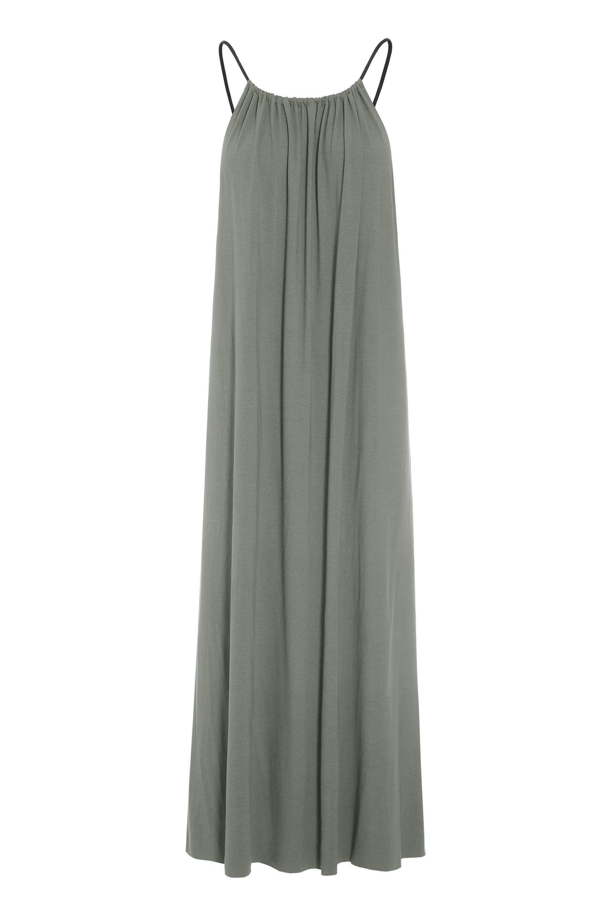 HENRIETTE STEFFENSEN COPENHAGEN STROP KJOLE - 98069 KJOLER DUSTY GREEN 609