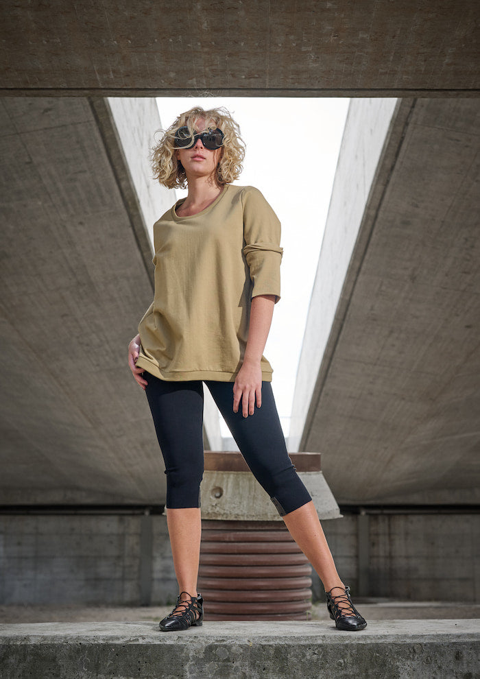 HENRIETTE STEFFENSEN COPENHAGEN SWEATSHIRT - 71605 BLUSER OLIVE 655